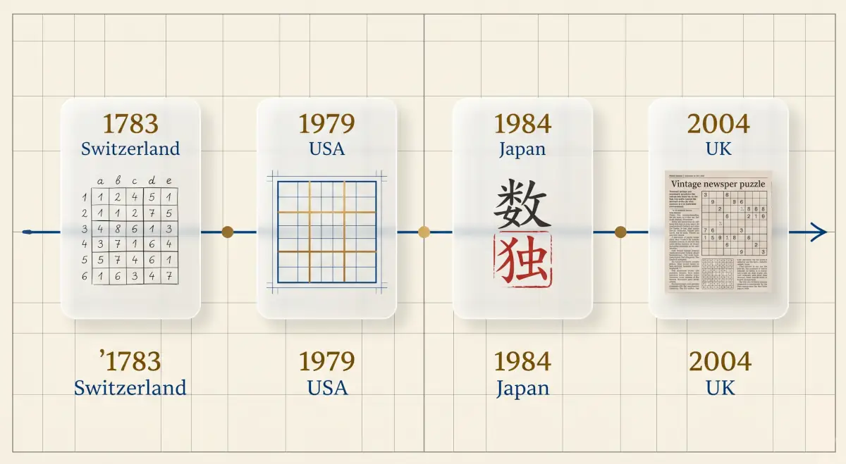 Die Geschichte von Sudoku (Eine weltweite Reise)